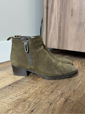 Aquatalia Fantina Weatherproof Booties in Herb
